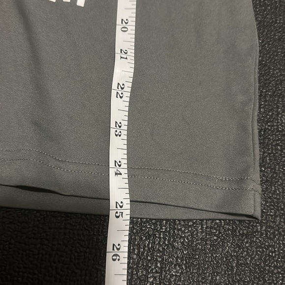 Gray Long Sleeve Tee with White Print - Picture 5 of 5